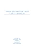 The motivation of attackers in attack tree analysis