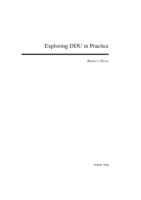 Exploring DDU in Practice
