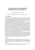 An Agent Based Inter-organizational Collaboration Framework: OperA+ (extended abstract)