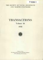 Transactions of The Society of Naval Architects and Marine Engineers, SNAME, Volume 46, 1938