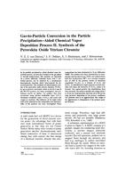Gas-to-particle conversion in the particle precipitation-aided chemical vapor deposition process. II: Synthesis of the perovskite oxide yttrium chromite. The role of aerosols in materials processing