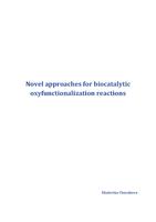 Novel approaches for biocatalytic oxyfunctionalization reactions