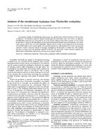 Isolation of the tetrathionate hydrolase from Thiobacillus acidophilus