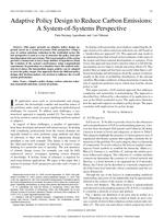 Adaptive Policy Design to Reduce Carbon Emissions: A System-of-Systems Perspective