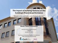 The impact of building features on the building's financial performance. 