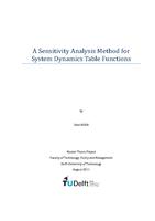 A Sensitivity Analysis Method for System Dynamics Table Functions
