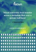 Mixed convective heat transfer across a turbulent flow over a porous wall layer - A numerical study