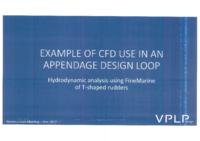 Example of CFD use in an Appendage Design Loop