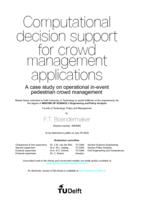 Computational decision support for crowd management applications