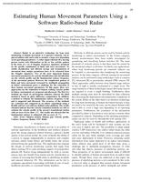 Estimating Human Movement Parameters Using a Software Radio-based Radar