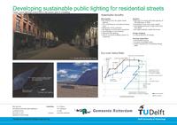 Developing sustainable public lighting for residential streets