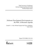 Software Development Environments on the Web: A Research Agenda