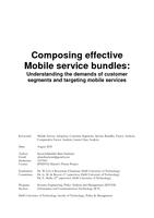 Composing effective Mobile service bundles: Understanding the demands of customer segments and targeting mobile services
