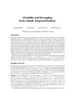 Flexibility and decoupling in the simple temporal problem (abstract)