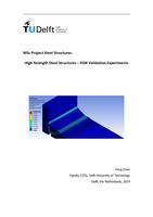 High Strength Steel Structures – FEM Validation Experiments