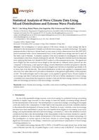 Statistical Analysis of Wave Climate Data Using Mixed Distributions and Extreme Wave Prediction