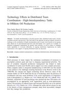 Technology Effects in Distributed Team Coordination—High-Interdependency Tasks in Offshore Oil Production