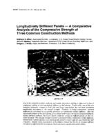 Longitudinally stiffened panels - A comperative analysis of the compressive strength of three common construction methods