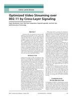 Optimized video streaming over 802.11 by cross-layer signaling