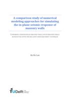 A comparison study of numerical modeling approaches for simulating the in-plane seismic response of masonry walls
