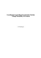 Coordinated Agent-Based Control for On-line Voltage Instability Prevention