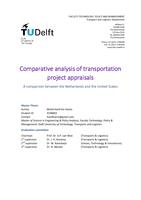 Comparative Analysis of Transport Projects Appraisal: A comparison between the Netherlands and the United States