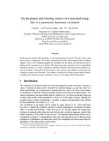 On the planar and whirling motion of a stretched string due to a parametric harmonic excitation