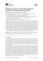 Propeller cavitation in nun-uniform flow and correlation with the near pressure field