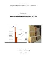 OR 2 - Historisch metselwerk: Kaliteitseisen metselmortels (mrt. 2007)