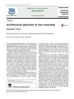 Architectural education at the crossroads