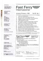 Contents Fast Ferry International, Volume 35, 1996