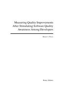 Measuring Quality Improvements After Stimulating Software Quality Awareness Among Developers