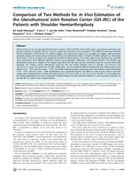 Comparison of Two Methods for In Vivo Estimation of the Glenohumeral Joint Rotation Center (GH-JRC) of the Patients with Shoulder Hemiarthroplasty