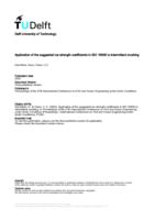 Application of the suggested ice strength coefficients in ISO 19906 to intermittent crushing
