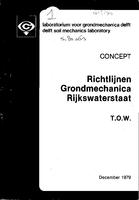 Richtlijnen grondmechanica Rijkswaterstaat: T.O.W.: Concept