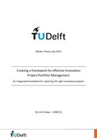 Creating a Framework for Effective Innovation Project Portfolio Management