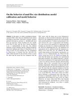 On the behavior of mud floc size distribution: Model calibration and model behavior