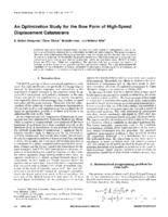 An optimization study for the bow form of high-speed displacement catamarans