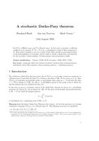 A stochastic Datko-Pazy theorem