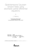 Spatiotemporal Gaussian random fields using stochastic partial differential equations