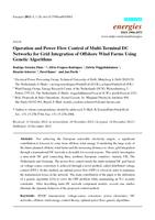 Operation and Power Flow Control of Multi-Terminal DC Networks for Grid Integration of Offshore Wind Farms Using Genetic Algorithms