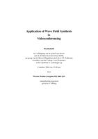 Application of wave field synthesis in videoconferencing