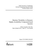 Runtime Testability in Dynamic Highly-Availability Component-based Systems
