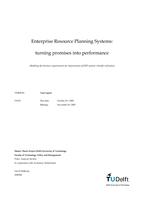 Enterprise resource planning systems: turning promises into performance: Modeling the business requirements for improvement of ERP system's benefit realization