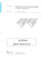 Stress analysis of an orthotropic steel bridge deck plate with asphalt surfacing at various temperatures