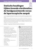 Statische houdingen tijdens levende-nierdonaties: De handgeassisteerde versus de laparoscopische aanpak
