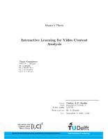 Interactive learning for video content analysis