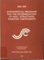 Experimental program for the determination of hull structural damping coefficients