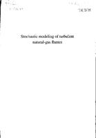 Stochastic modeling of turbulent natural-gas flames