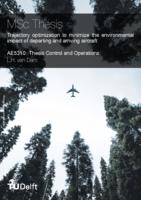 Trajectory optimization to minimize the environmental impact of departing and arriving aircraft